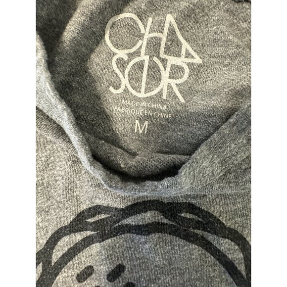 Chaser Women Size Medium I Love Tacos Gray Black T Shirt - Picture 5 of 8